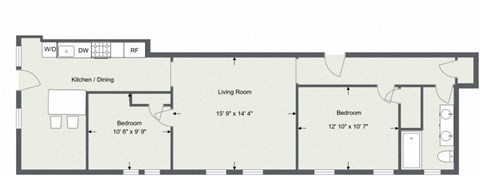 2 Bedroom 1 Bath Renovated at Integrity Cleveland Heights, Ohio, 44106